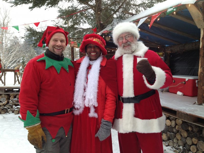 Santa's head Elf, Mrs.Claus and Santa himself!