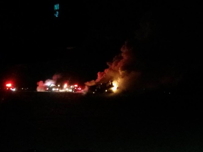 Highway 401 Eastbound Shut Down Due To Tractor Trailer Fire Jan 21