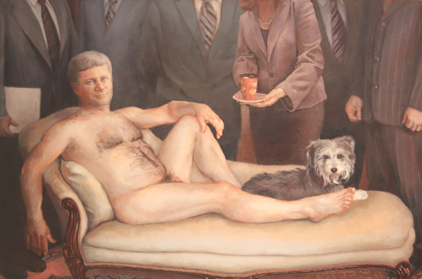 Does this Nude Image of Canadian Prime Minister Stephen Harper Offend You?