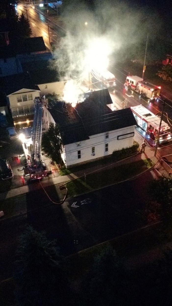 Cornwall Firefighters in Action PHOTOS of Early Morning Fire JULY 18, 2015