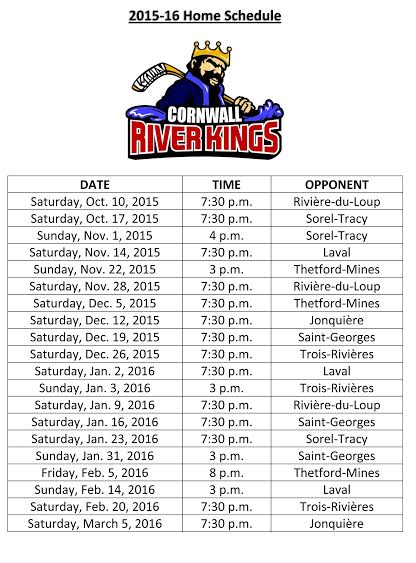 Cornwall River Kings Intrasquad Games Wraps Up Camp SEPT 7, 2015