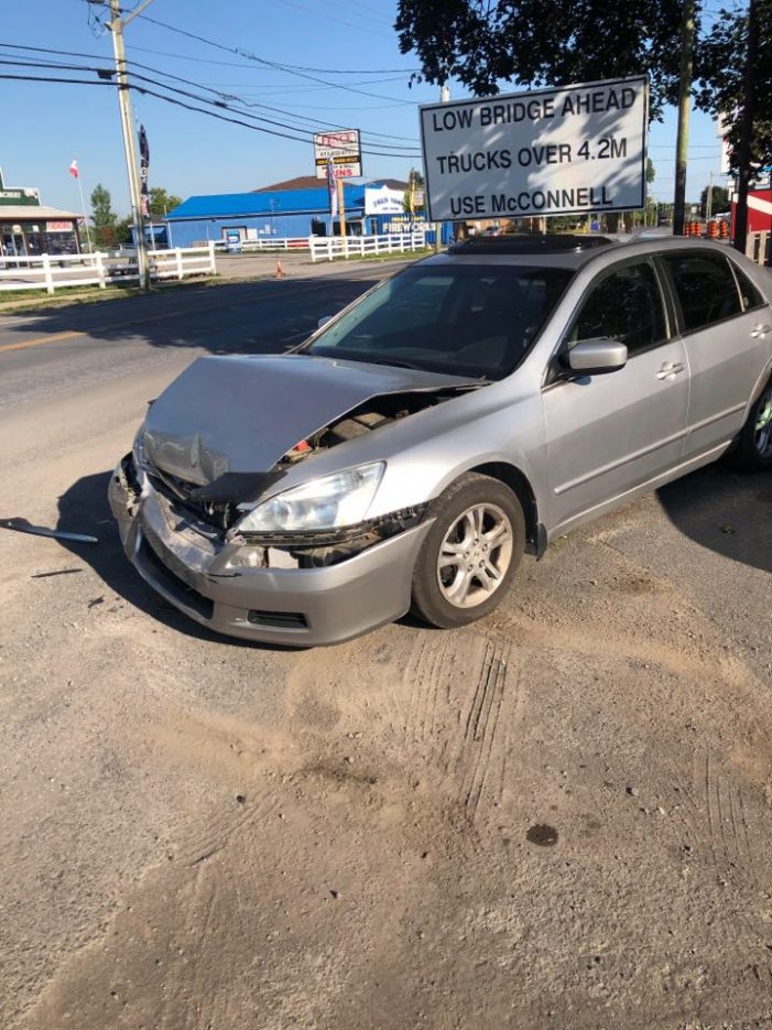 2 Car Collision PITT & Cornwall Centre Road  JULY 24, 2020